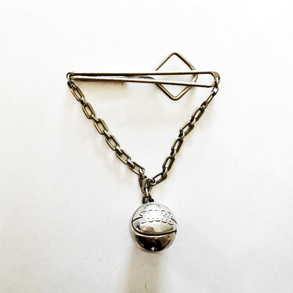 Estate sterling basketball sports charm 1920s